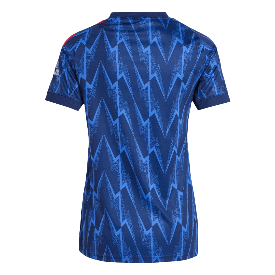 Camiseta de fútbol visitante del Arsenal para mujer 2025/26, azul