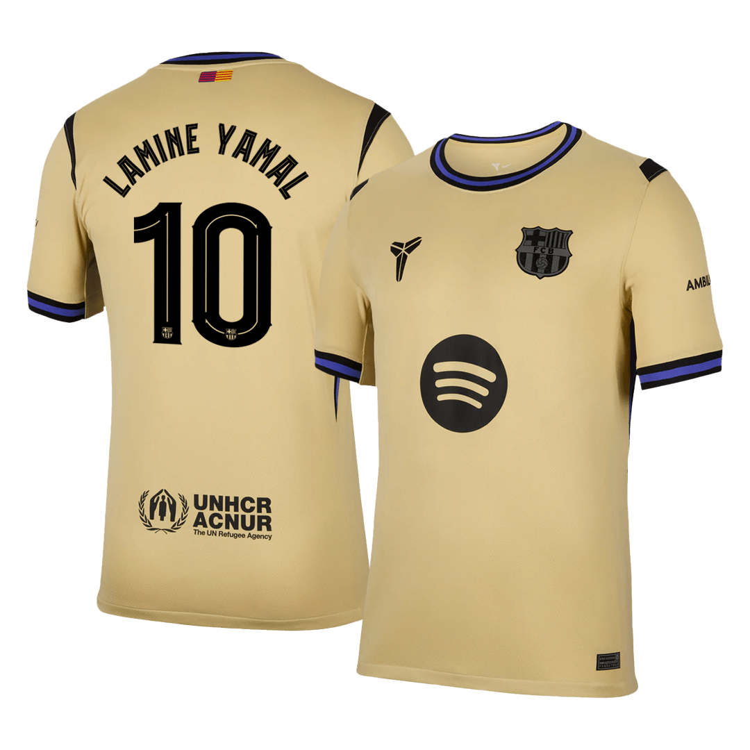 Camiseta de visitante del Barcelona LAMINE YAMAL #10 2025/26, amarilla - UCL