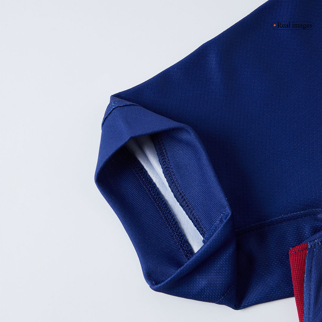 Camiseta de fútbol local del Barcelona RASHFORD #14 2025/26, roja y azul