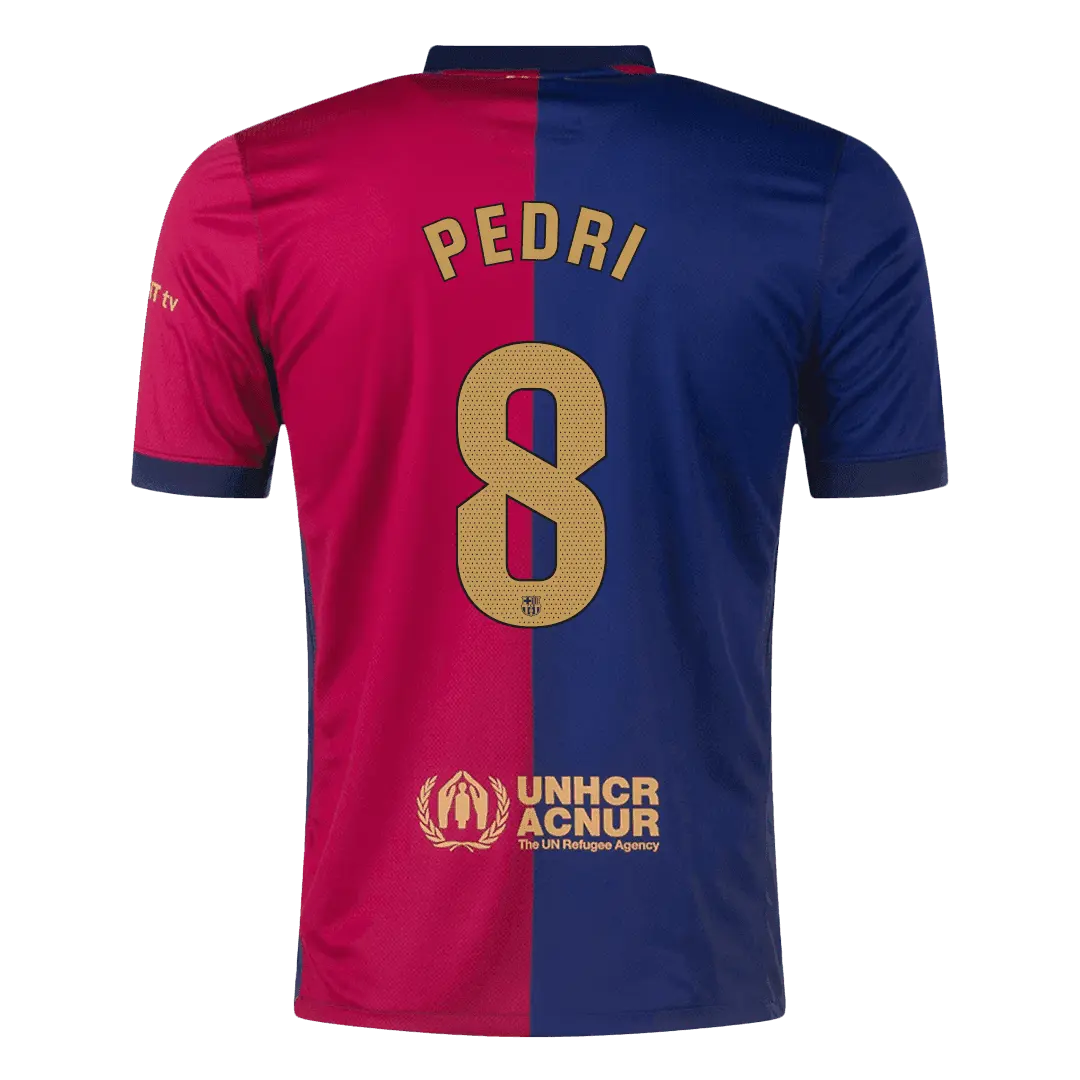 Camiseta de fútbol local del Barcelona PEDRI #8 2024/25