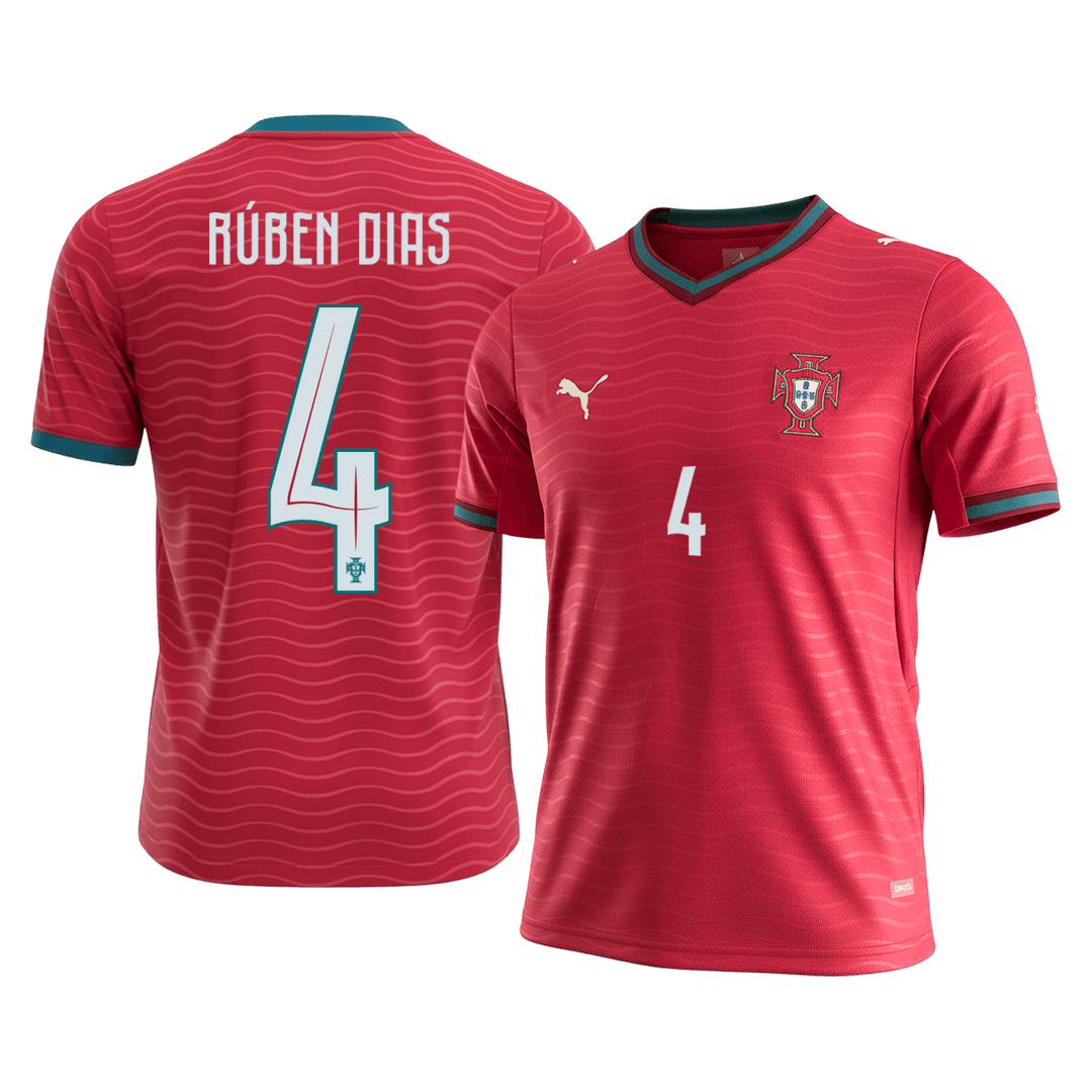 Camiseta RÚBEN DIAS #4 Portugal Primera Equipación 2026