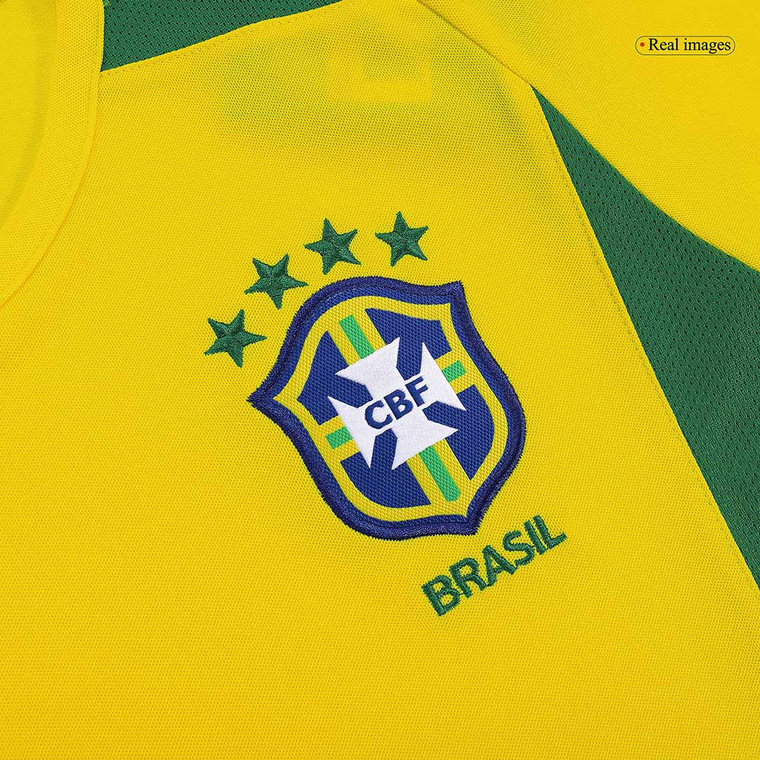 Camiseta retro de fútbol local de Brasil RONALDINHO #11 2002/03