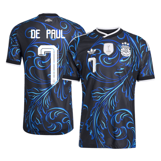 Auténtica camiseta de visitante de DE PAUL #7 Argentina 2026