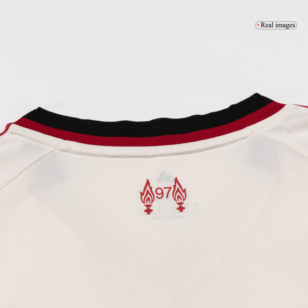 Camiseta de fútbol visitante del Liverpool 25/26 blanca
