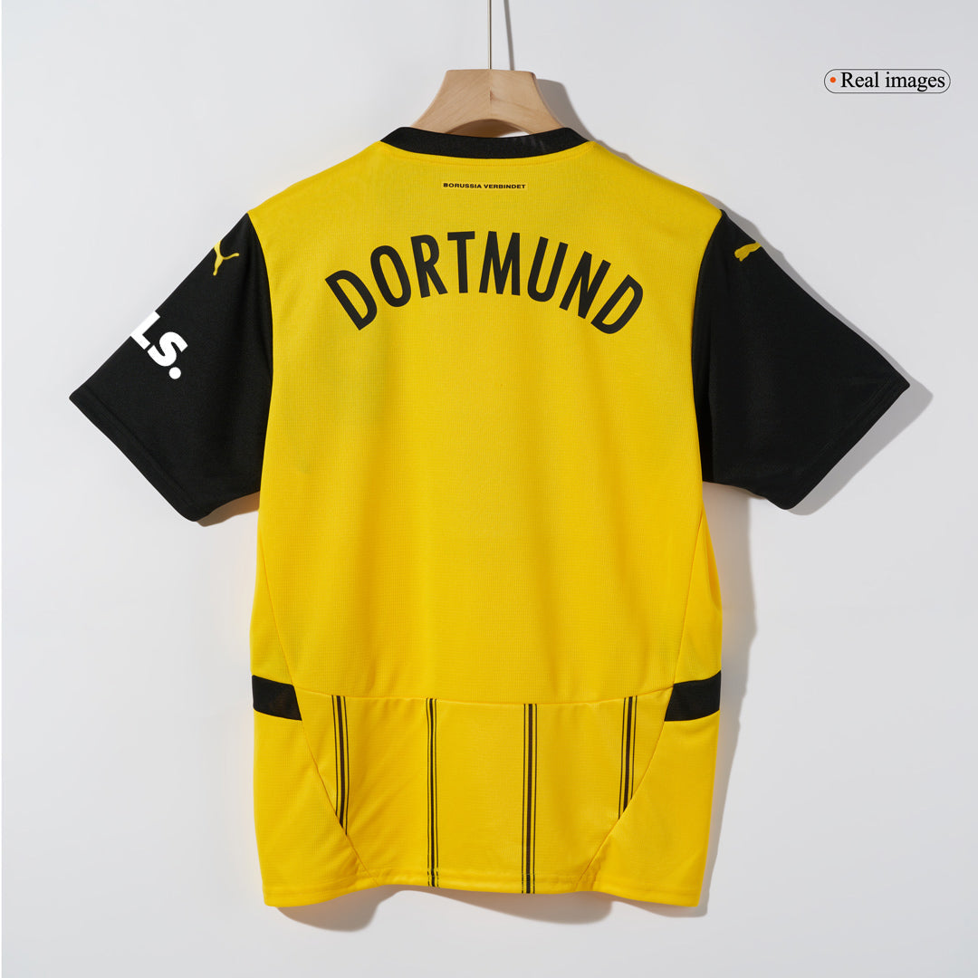 Kit de camiseta de fútbol local del Borussia Dortmund (camiseta, pantalones cortos y calcetines)