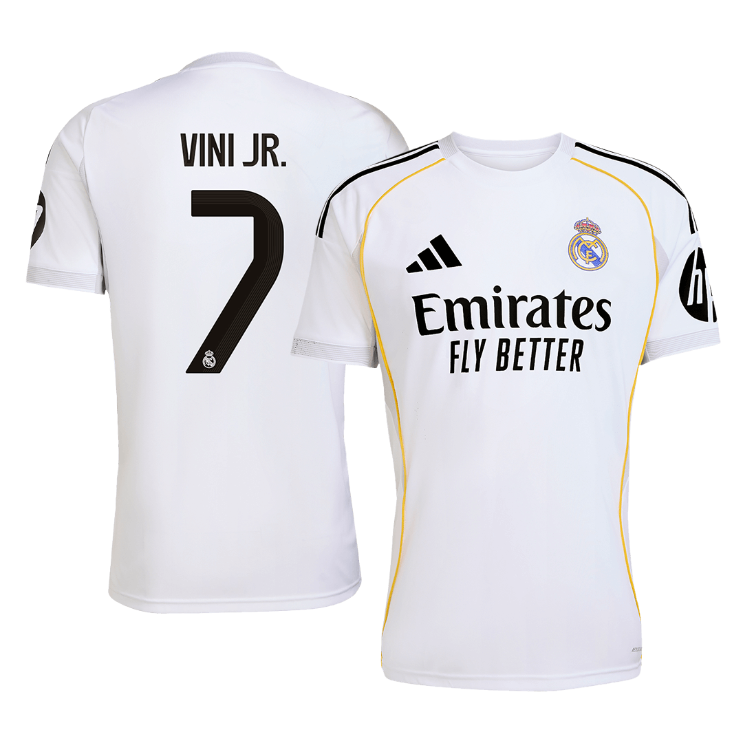 Camiseta de fútbol local VINI JR. #7 del Real Madrid 2025/26 (Grande)