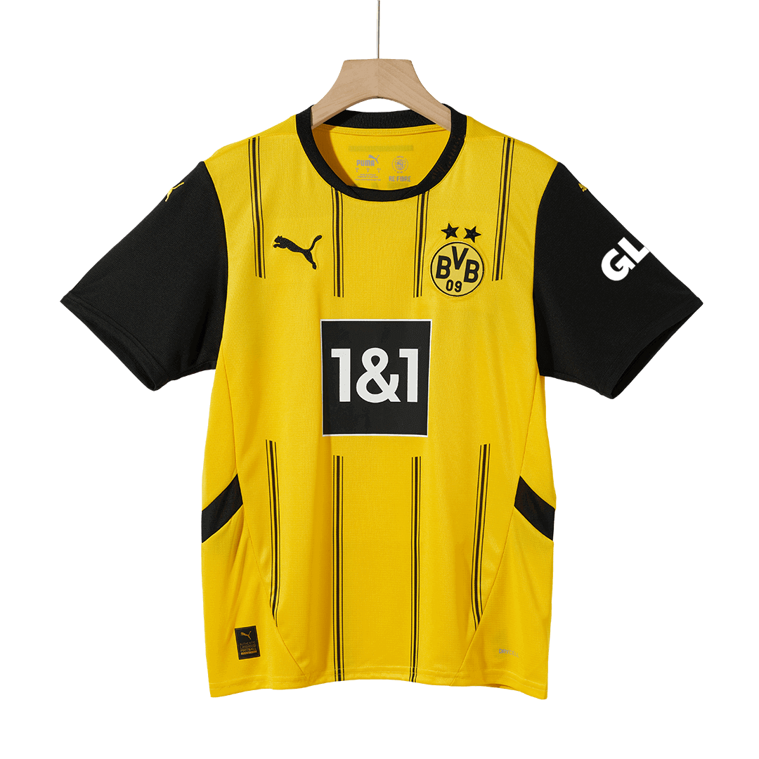 Kit de camiseta de fútbol local del Borussia Dortmund (camiseta, pantalones cortos y calcetines)
