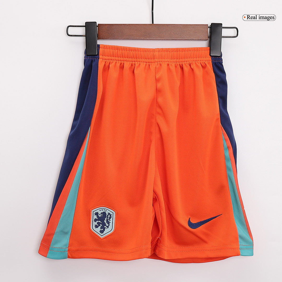 Kit de fútbol local de Países Bajos para niños (Kit y pantalón corto) para la Eurocopa 2024