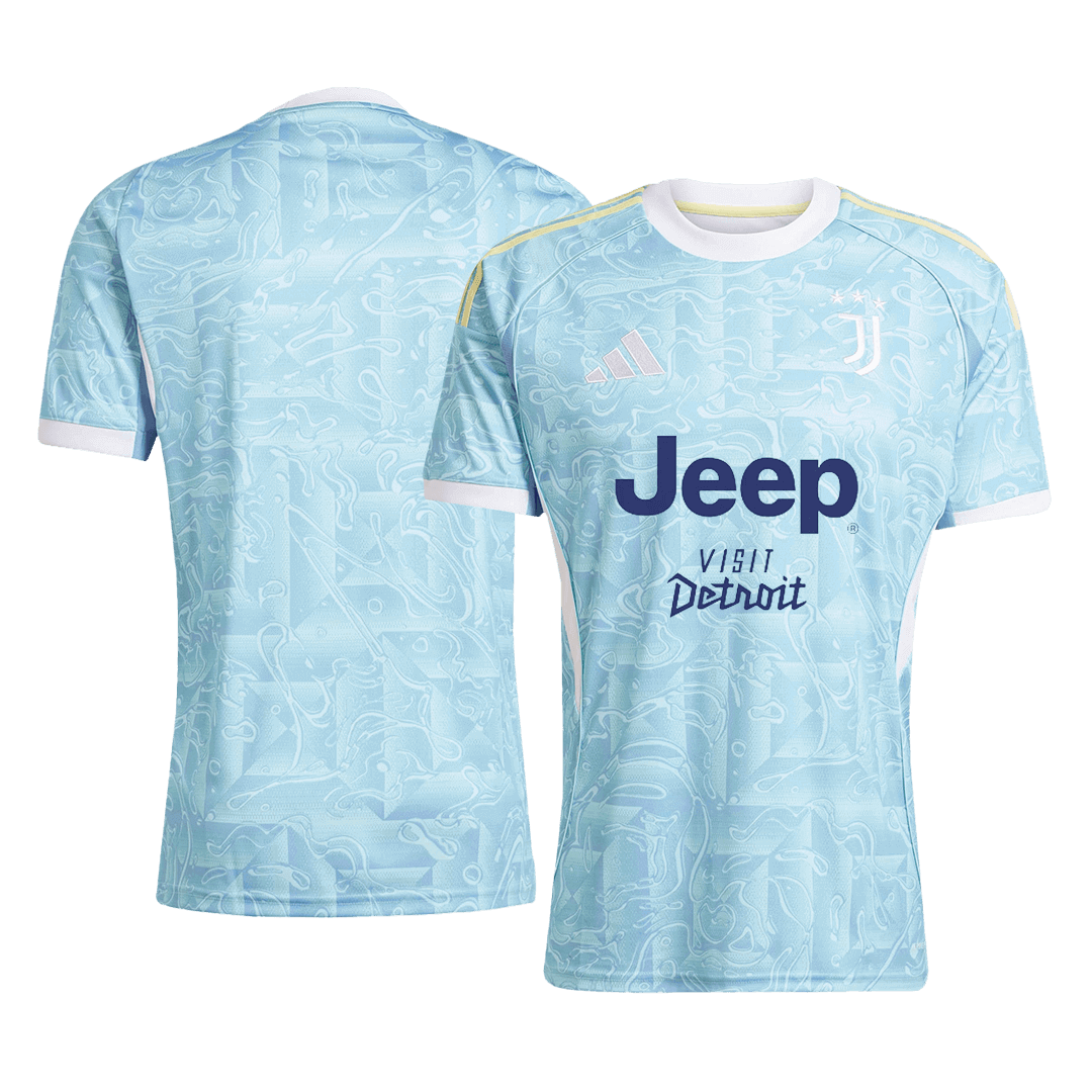 Camiseta de fútbol visitante de la Juventus 2025/26 azul