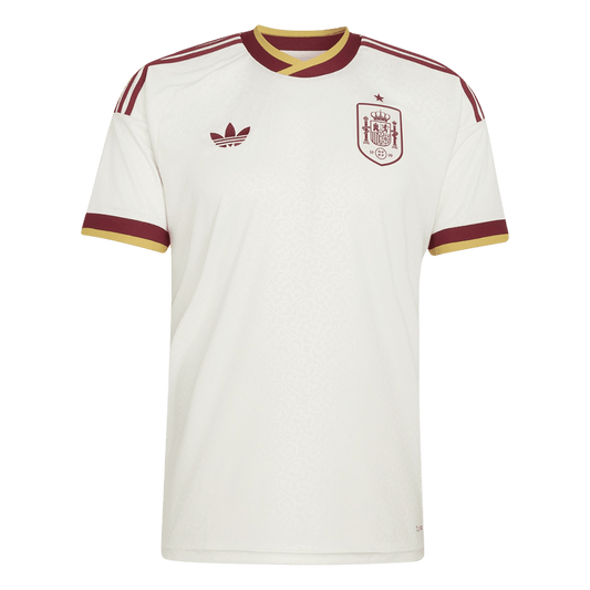Camiseta de visitante de España para el Mundial 2026, color blanco.