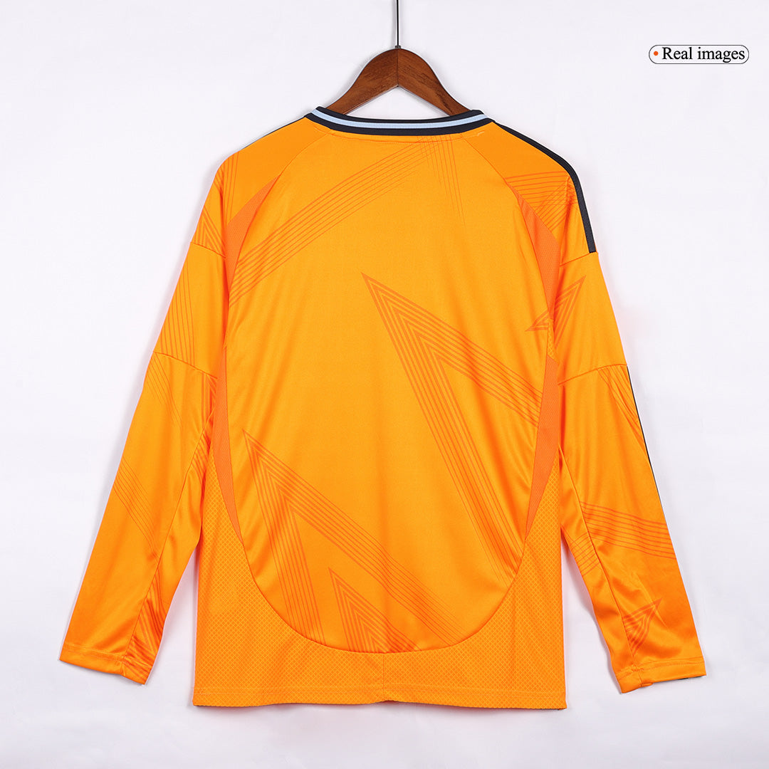 Camiseta de fútbol de manga larga de visitante del Real Madrid (talla grande)