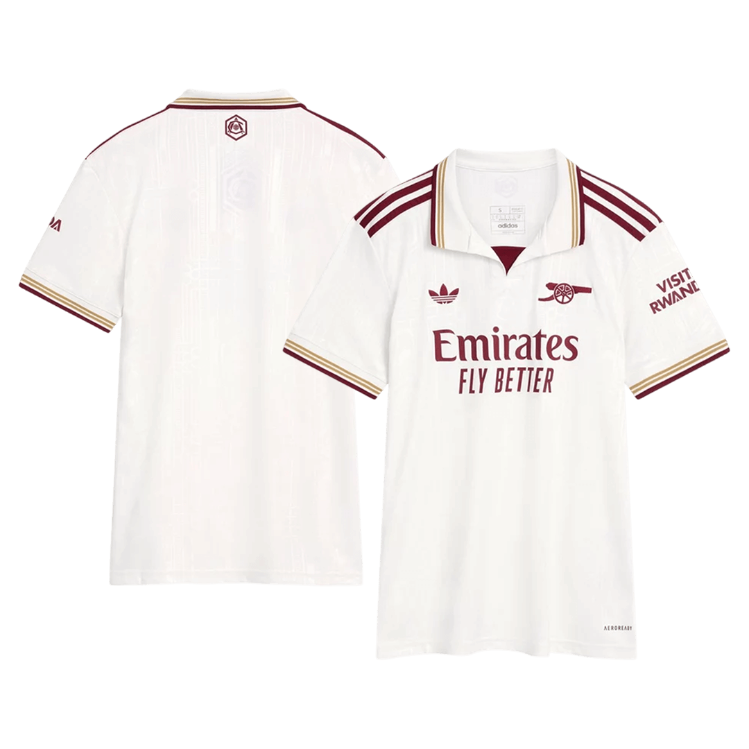 Camiseta de fútbol visitante del Arsenal para mujer 2025/26
