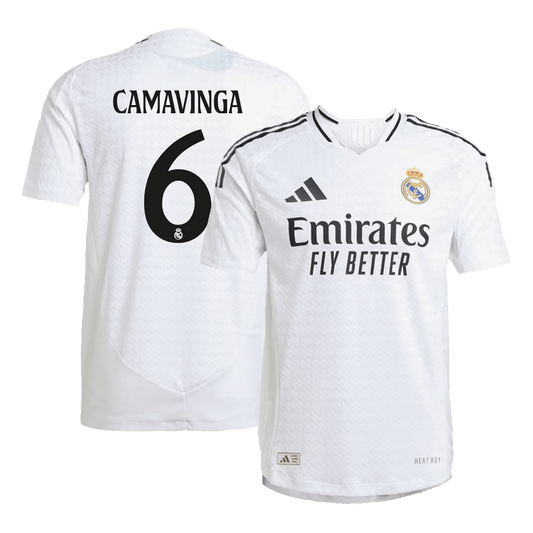 Camiseta de fútbol auténtica de local del Real Madrid CAMAVINGA #6