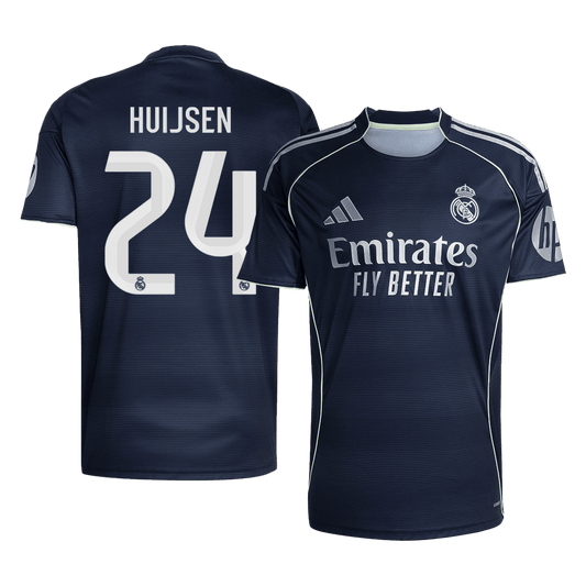 Camiseta de fútbol visitante del Real Madrid HUIJSEN #24 2025/26 (talla grande)