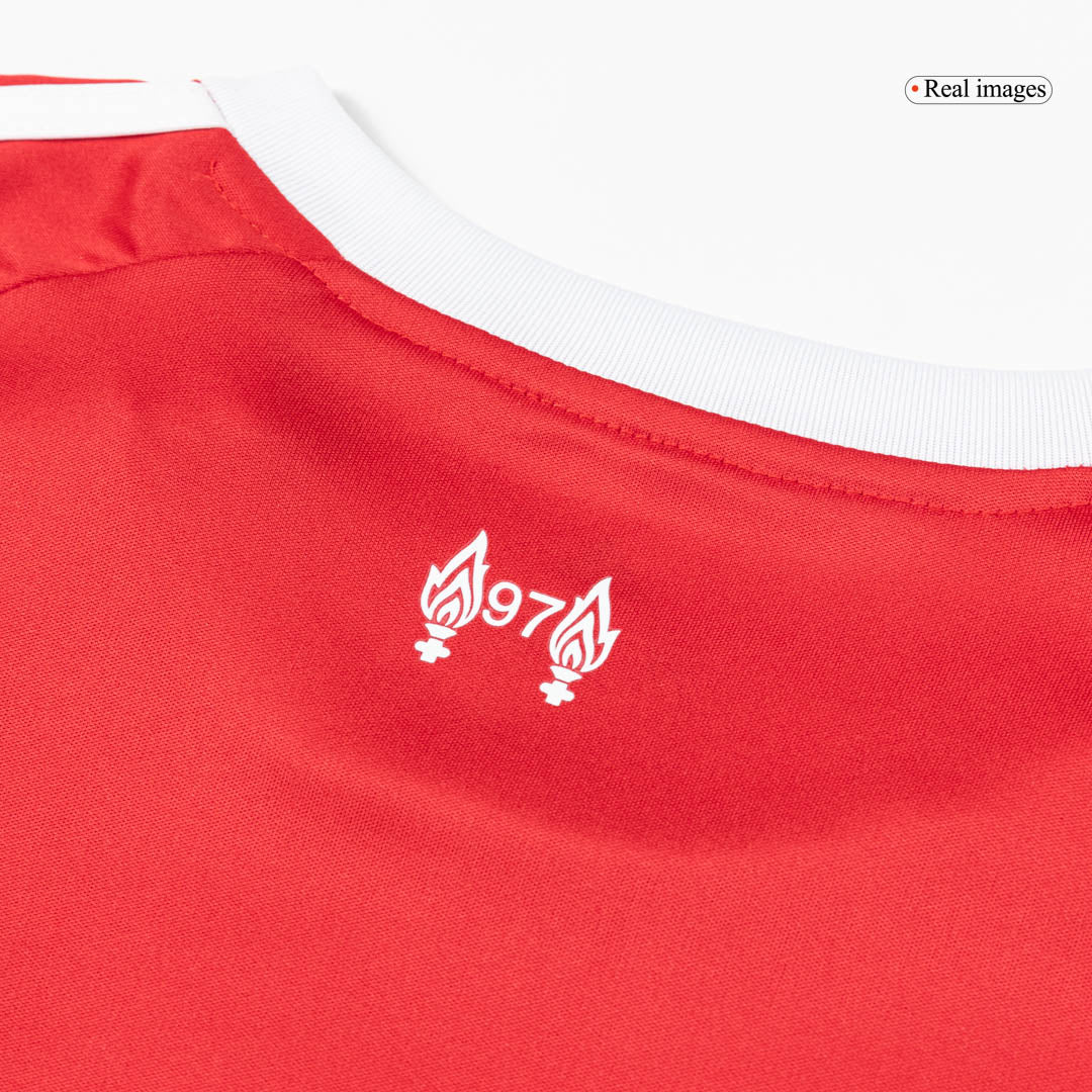 Kit de fútbol local del Liverpool para niños (camiseta y pantalones cortos) 25/26 rojo