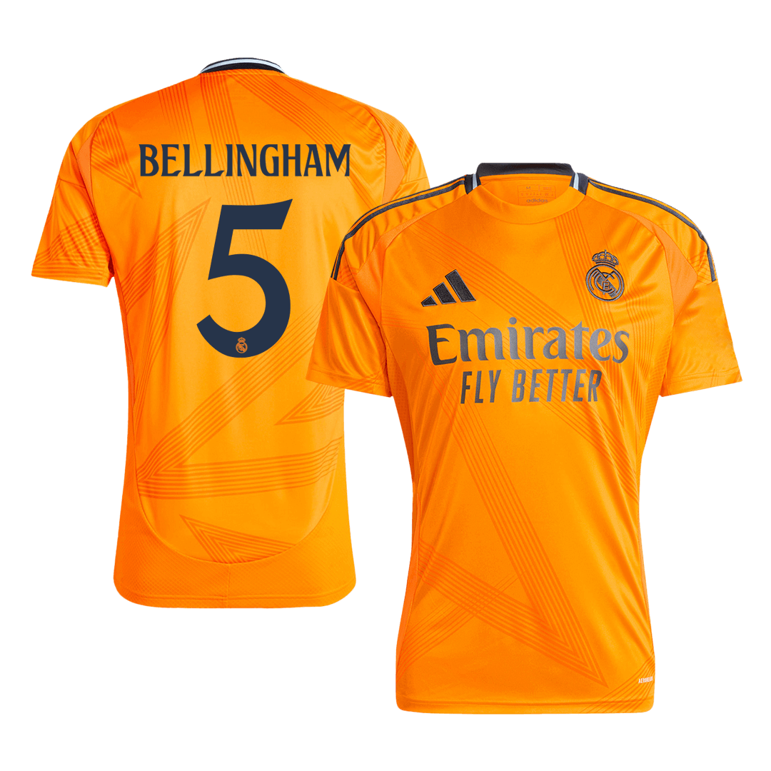 Camiseta de fútbol visitante del Real Madrid BELLINGHAM #5