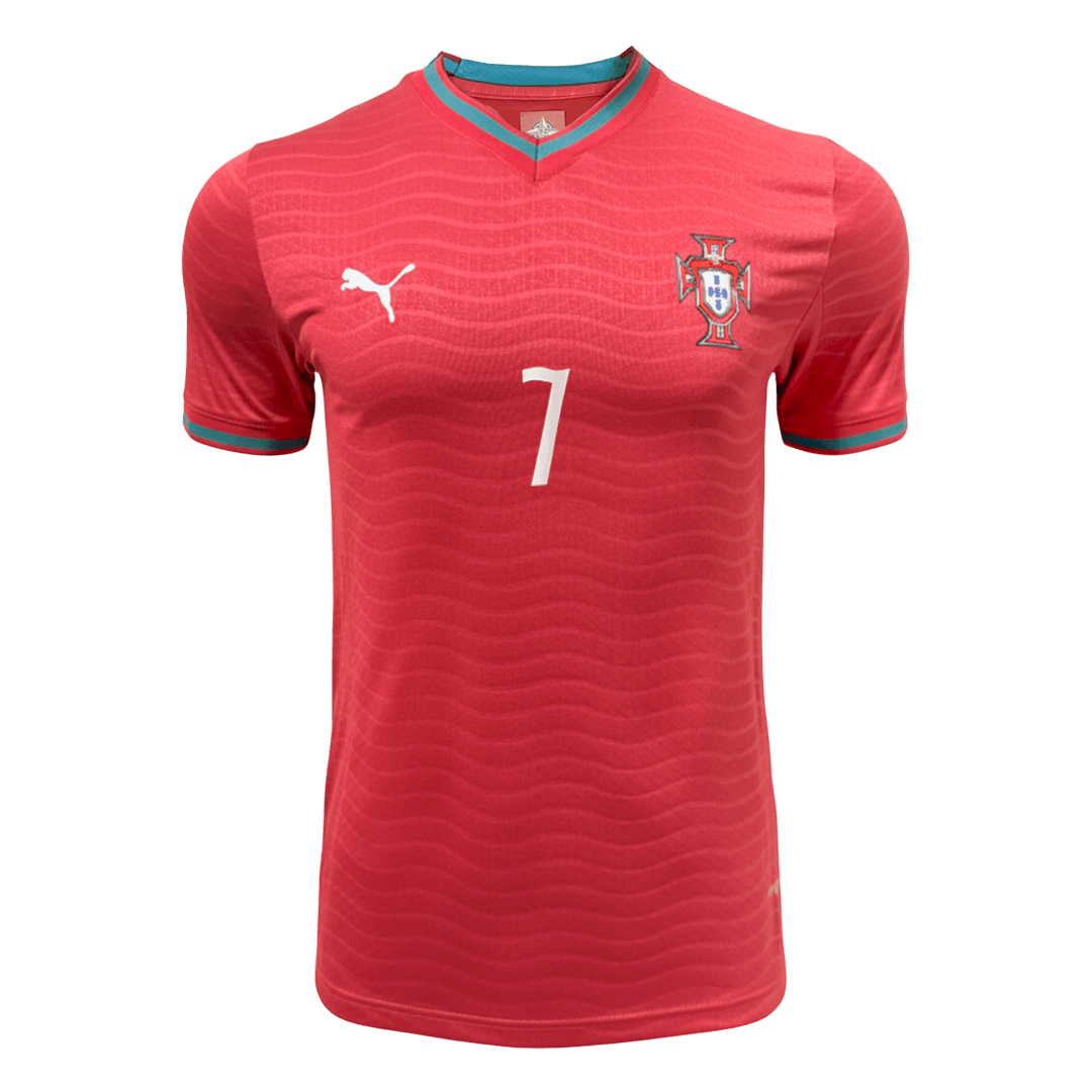 Camiseta de fútbol local auténtica de Ronaldo #7 de Portugal 2026