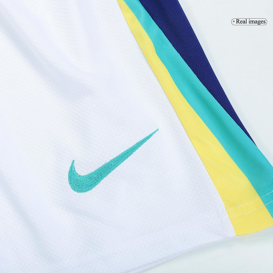Kit de fútbol visitante de Brasil para niños (camiseta y pantalón corto) Copa América 2024