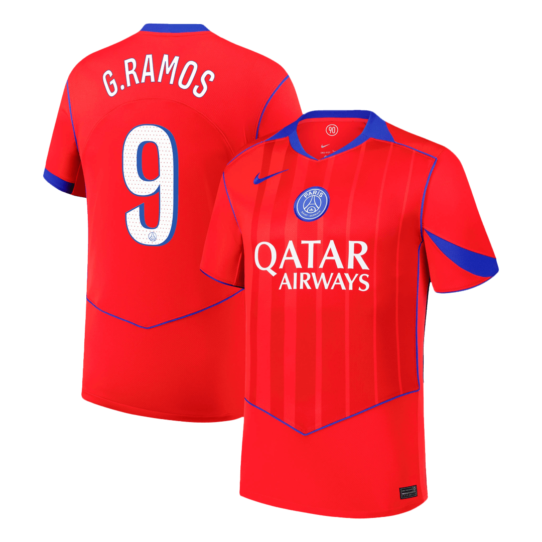 Camiseta de fútbol de visitante G.RAMOS #9 del PSG 2025/26