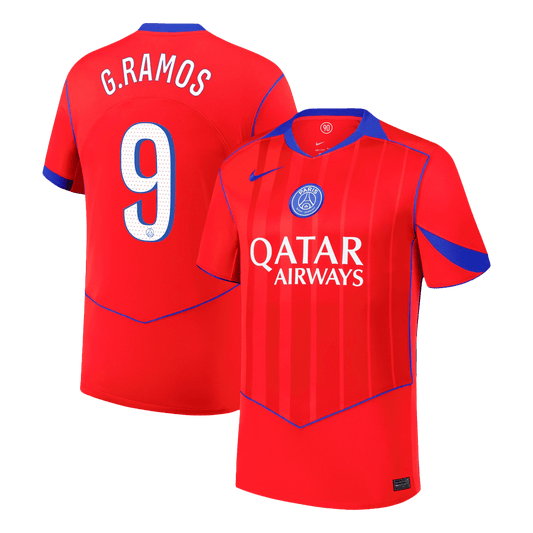 Camiseta de fútbol de visitante G.RAMOS #9 del PSG 2025/26