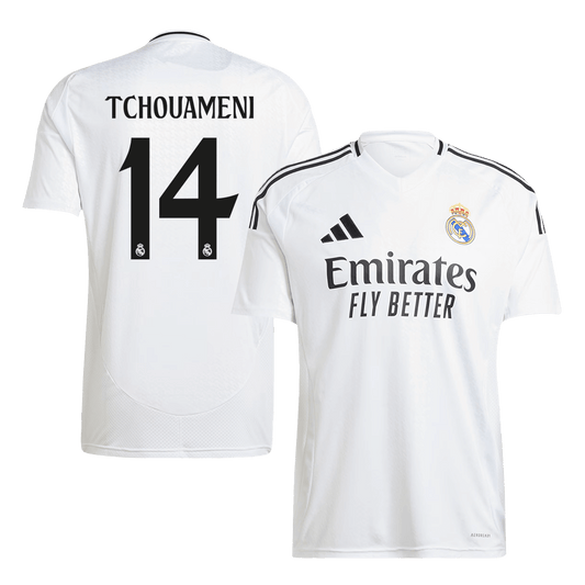 Camiseta de fútbol local del Real Madrid TCHOUAMENI #14
