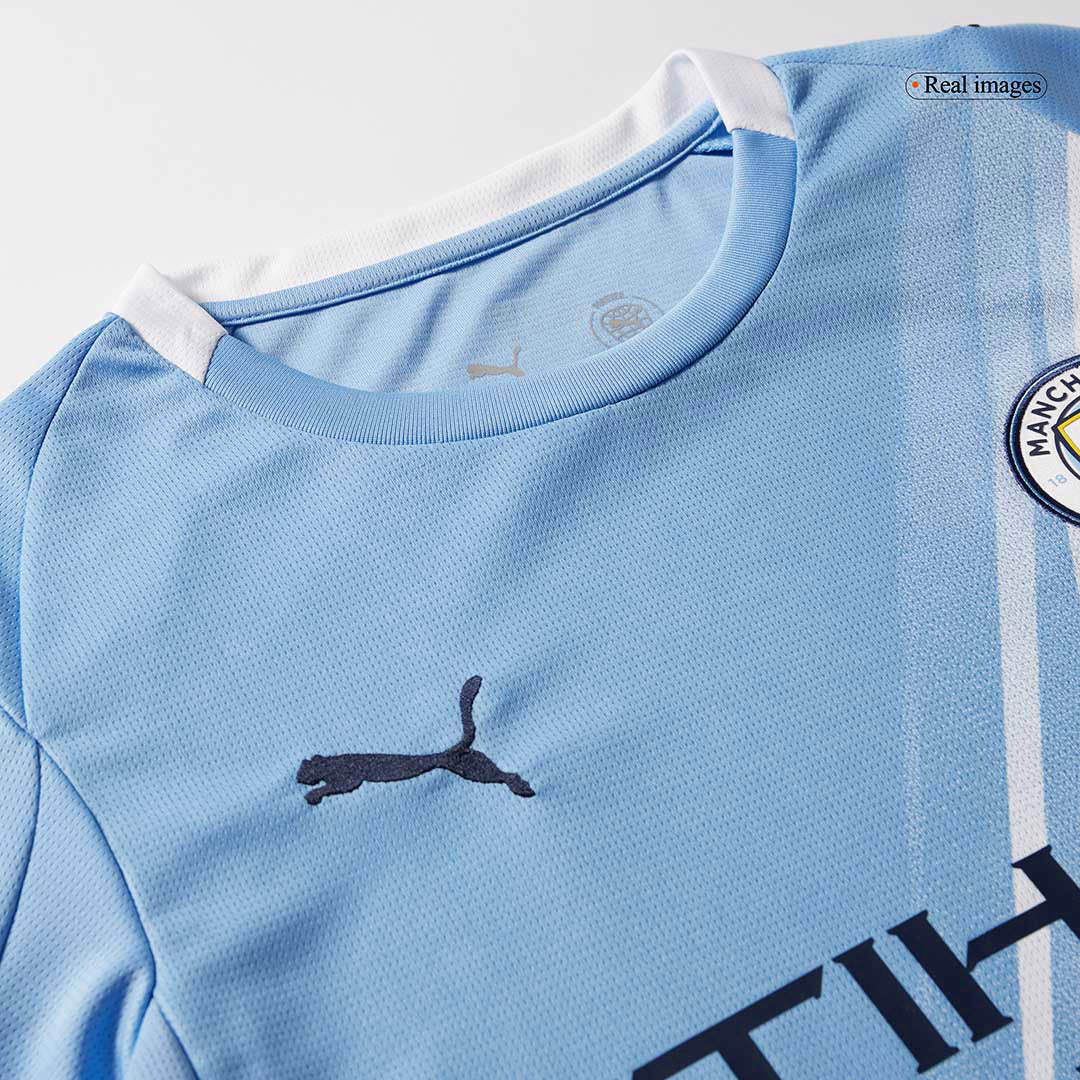 Camiseta de fútbol local RODRIGO #16 del Manchester City 2025/26 Azul