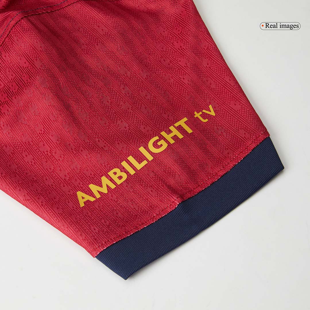 Camiseta de fútbol local auténtica del Barcelona x Travis Scott 2024/25, roja y azul