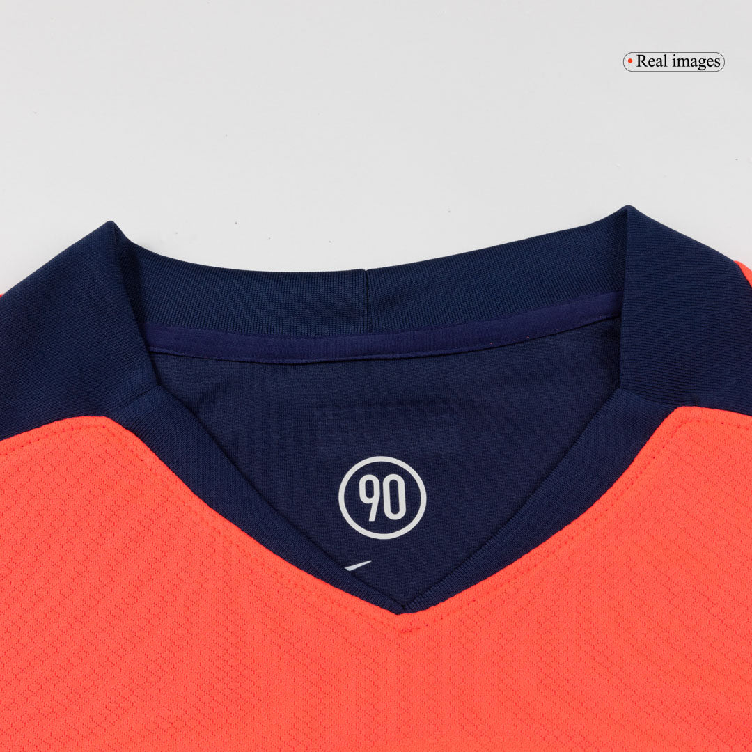 Camiseta de fútbol visitante GAVI #6 del Barcelona 2025/26 (UCL)