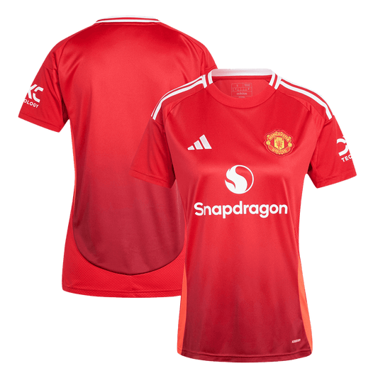 Camiseta de fútbol local del Manchester United para mujer 2024/25