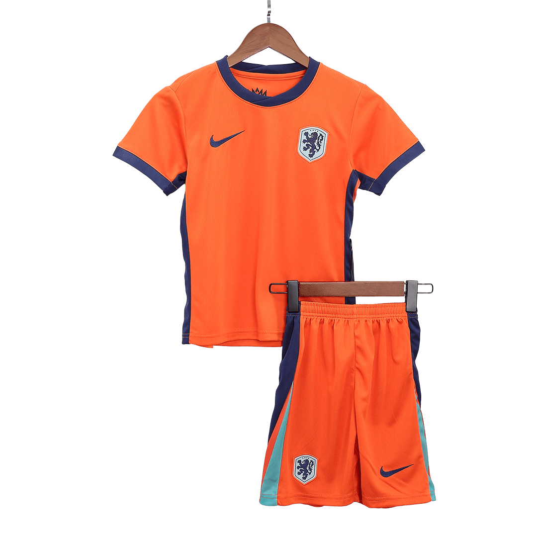 Kit de fútbol local de Países Bajos para niños (Kit y pantalón corto) para la Eurocopa 2024