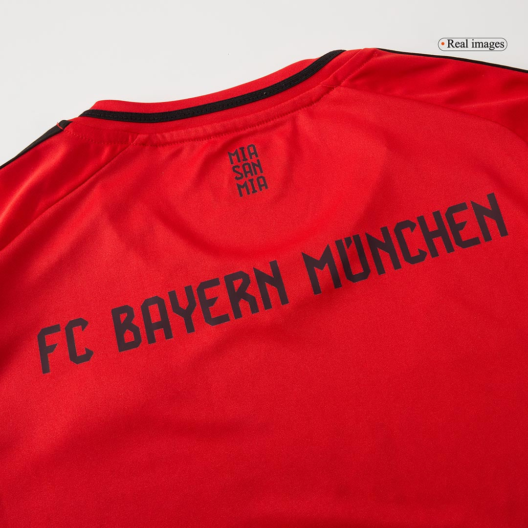 Kit de camiseta de fútbol local del Bayern Múnich para niños (camiseta, pantalones cortos y calcetines) rojo