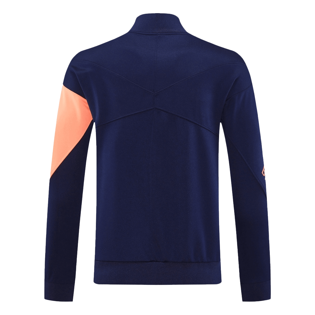 Chaqueta de entrenamiento del Barcelona 25/26 azul marino y naranja