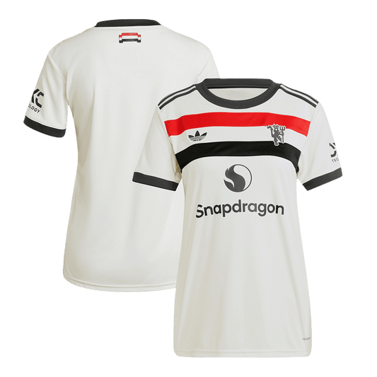 Camiseta de fútbol visitante del Manchester United para mujer 2024/25