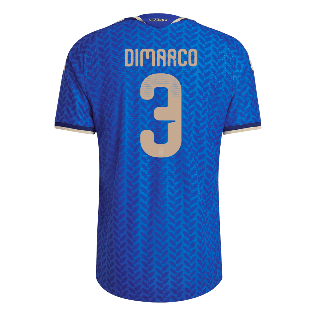 Camiseta de fútbol local auténtica de DIMARCO #3 Italia 2026