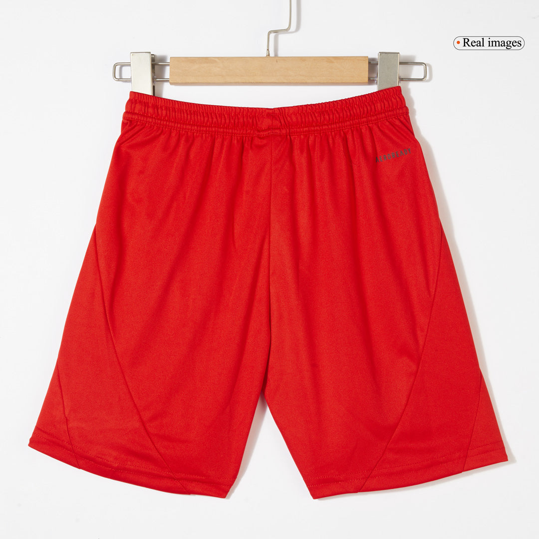 Kit de fútbol local del Bayern Múnich para niño (camiseta y pantalones cortos), color rojo