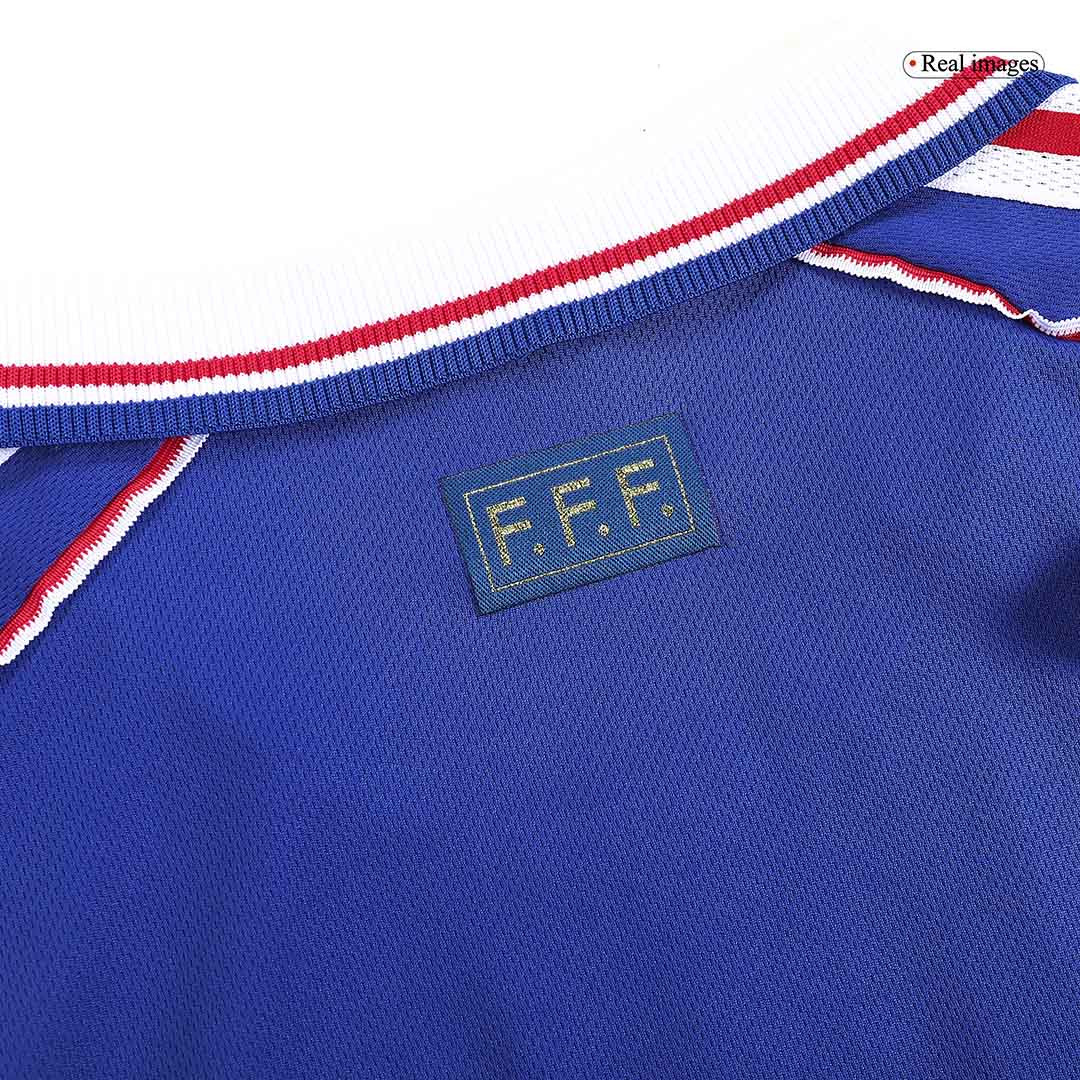 Camiseta retro de fútbol local de Francia de ZIDANE #10 1998