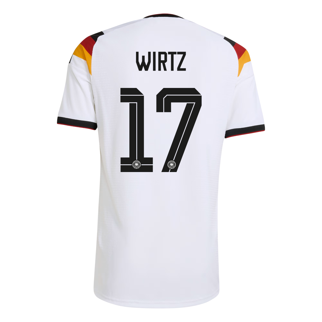 Camiseta de fútbol local auténtica de WIRTZ #17 de Alemania 2026