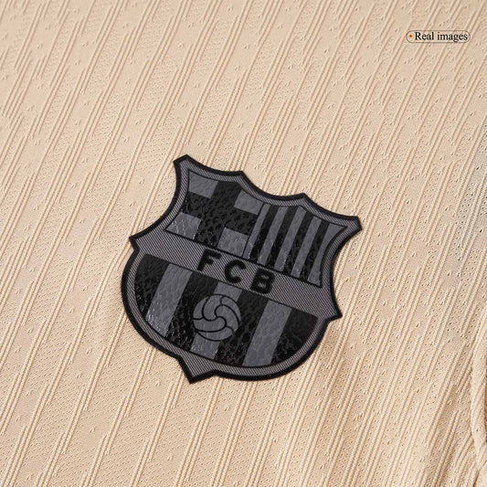Camiseta de fútbol visitante auténtica del Barcelona 2025/26 ROONY #19, amarilla - UCL