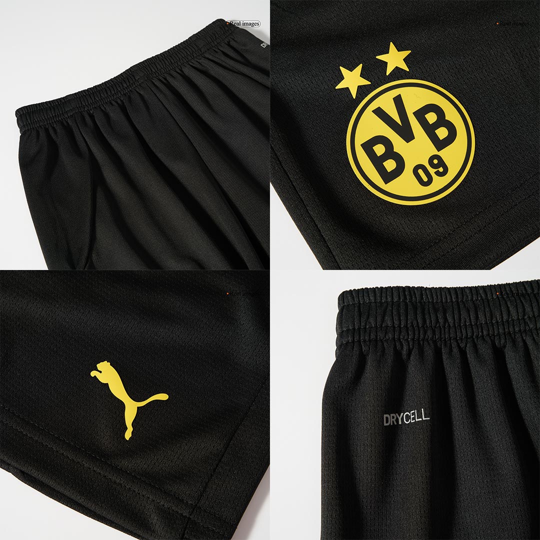 Kit de camiseta de fútbol local del Borussia Dortmund para niños (camiseta y pantalones cortos)