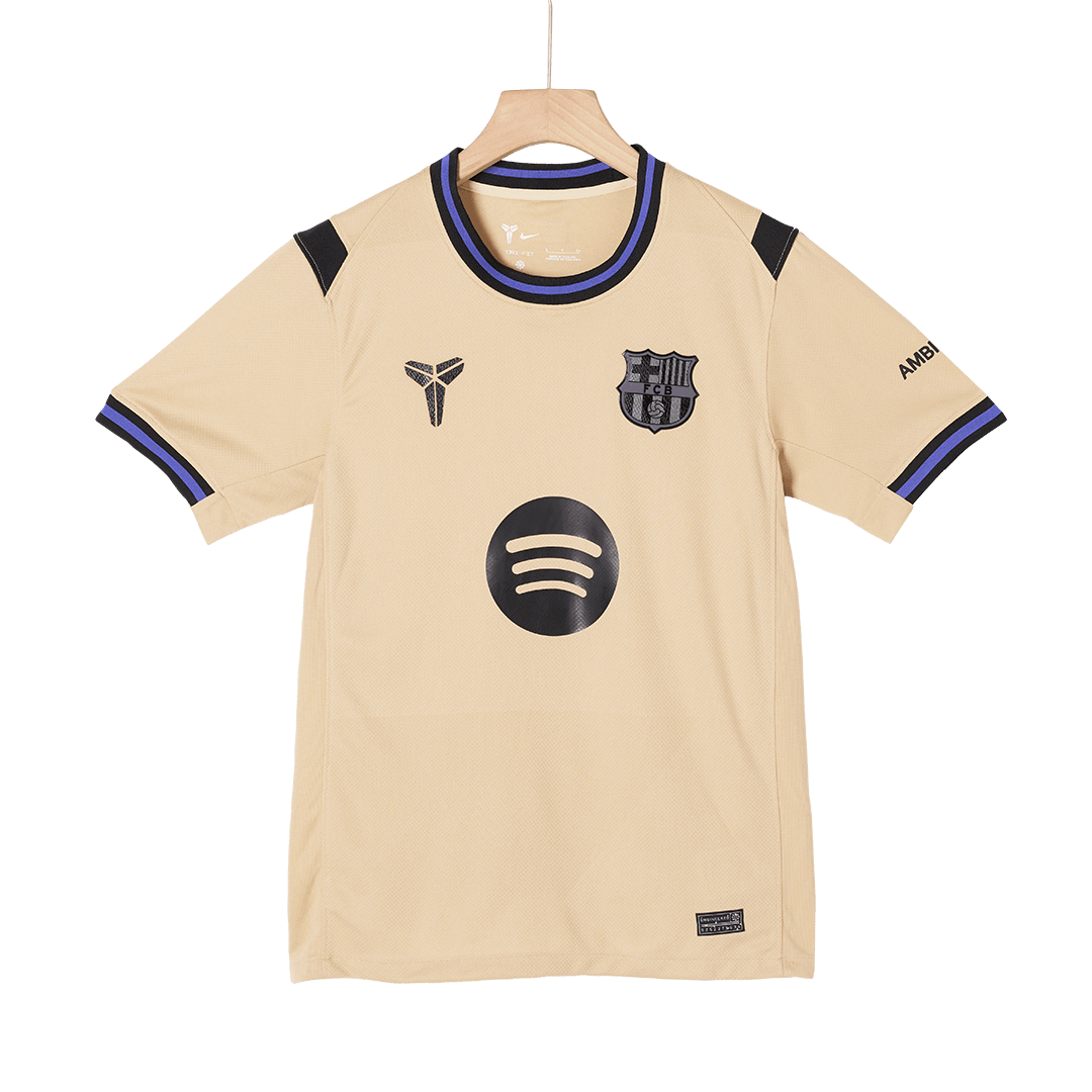Camiseta de visitante del Barcelona F.DE JONG #21 2025/26, amarilla - UCL