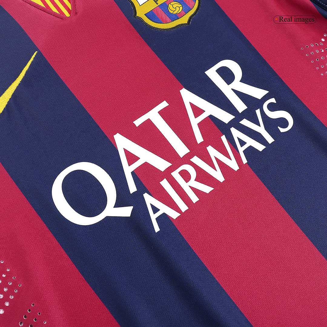 Camiseta retro de fútbol local del Barcelona NEYMAR JR #11 2014/15