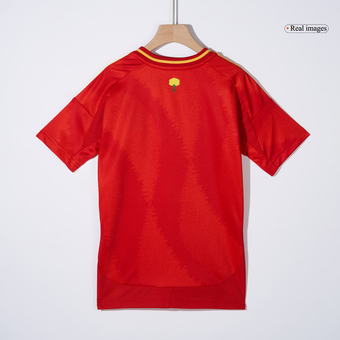 Kit de fútbol local de España para niños (Kit, pantalón corto y calcetines) Eurocopa 2024
