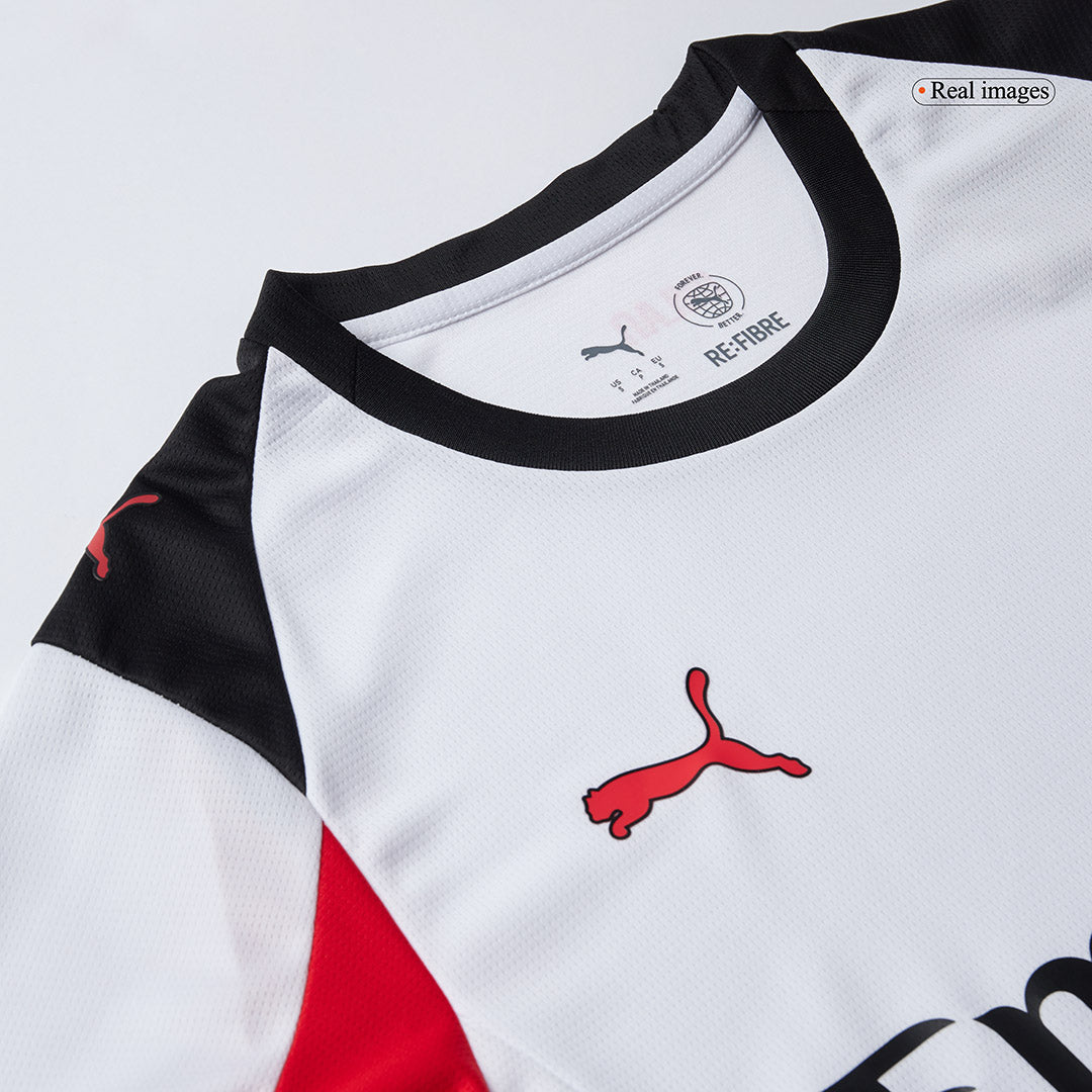 Kit de visitante del AC Milan (Kit y pantalón corto) 2025/26, color blanco