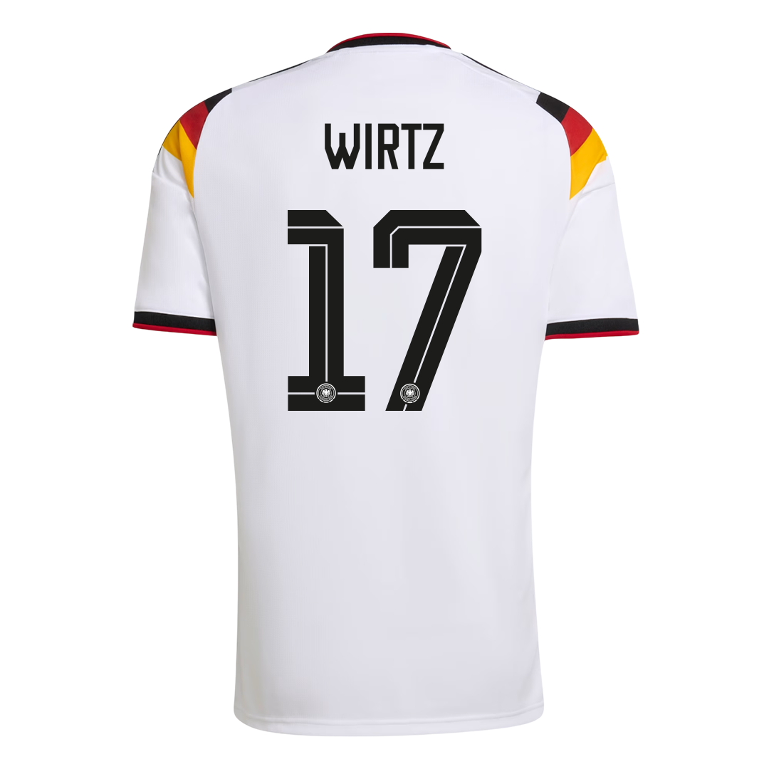 Camiseta de fútbol local WIRTZ #17 de Alemania 2026
