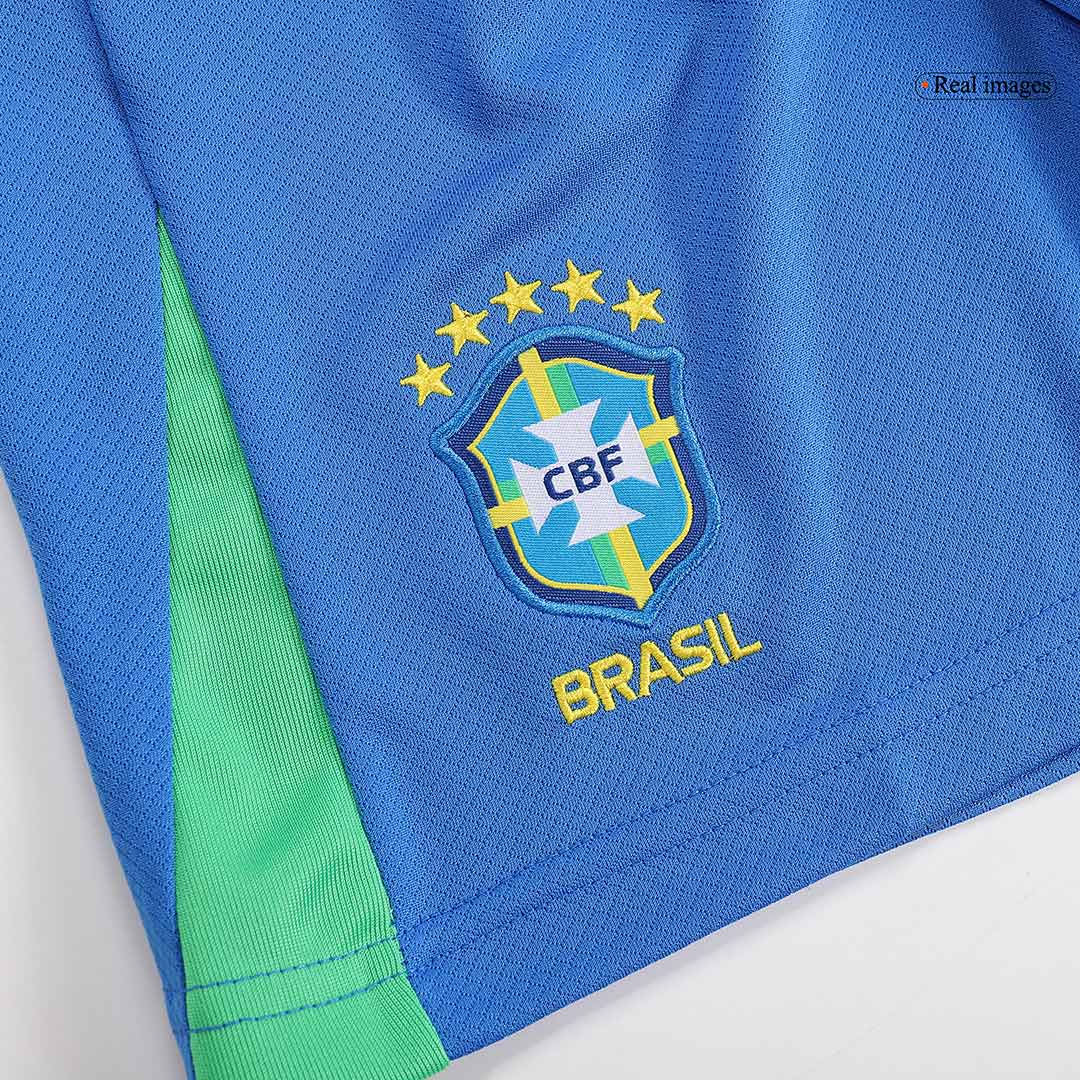 Kit de fútbol local de Brasil para niños (camiseta y pantalón corto) Copa América 2024