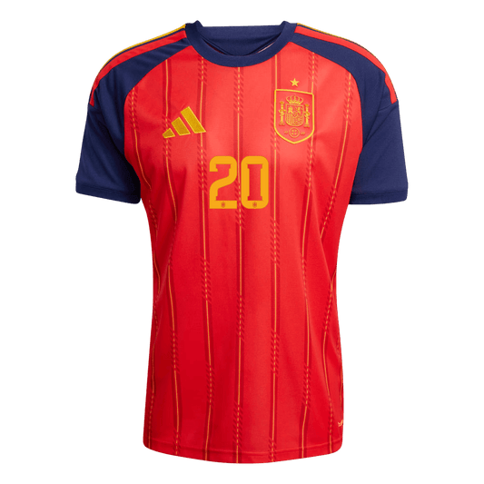 PEDRI #20 Camiseta de España de local para el Mundial 2026 Roja