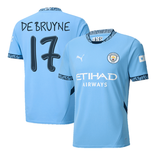 Camiseta de local del Manchester City DE BRUYNE #17 - UCL