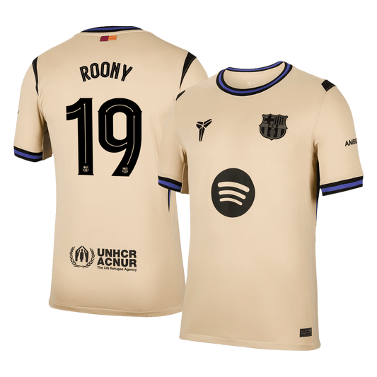 Camiseta de visitante del Barcelona ROONY #19 2025/26 —UCL