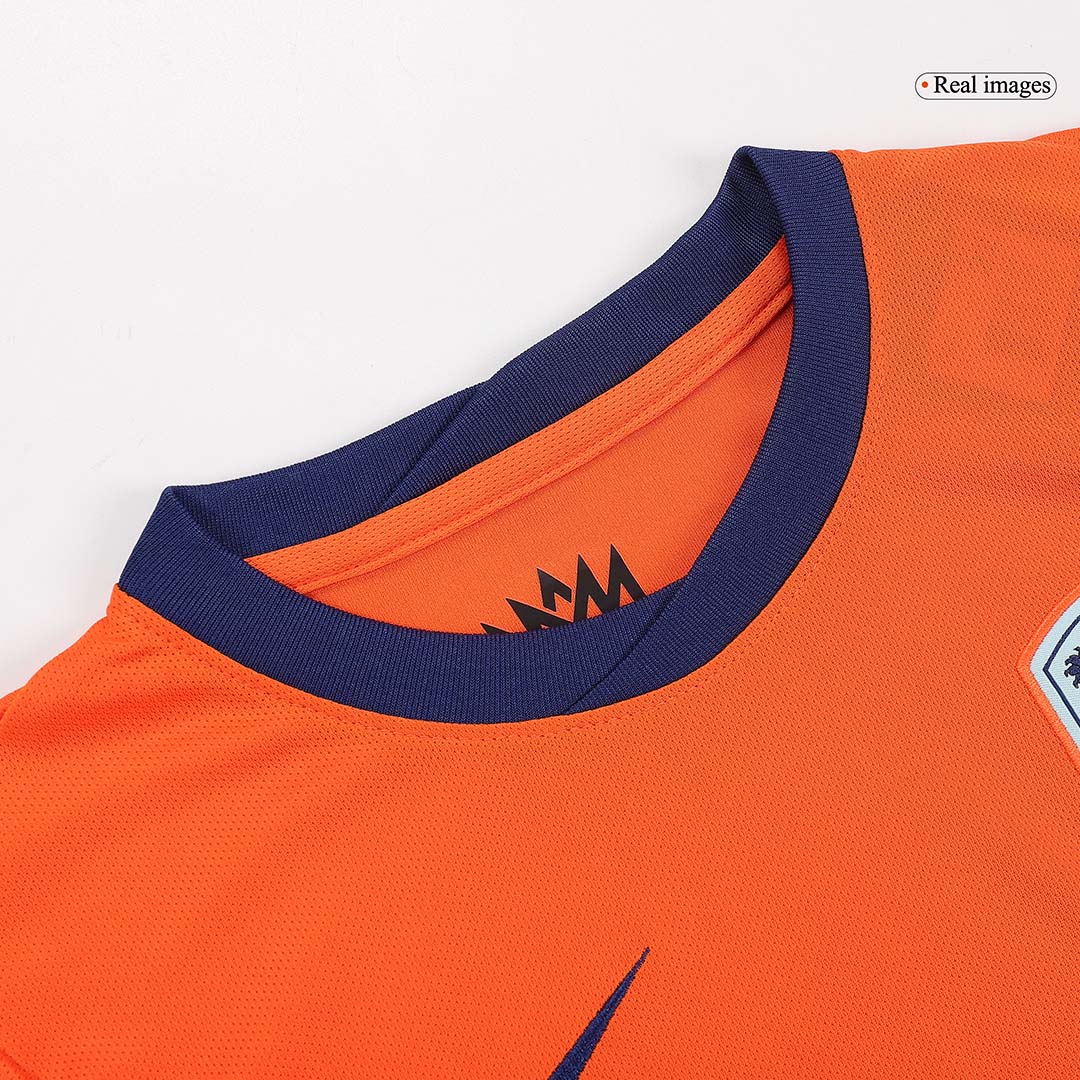 Kit de fútbol local de Países Bajos para niños (Kit, pantalón corto y medias) para la Eurocopa 2024
