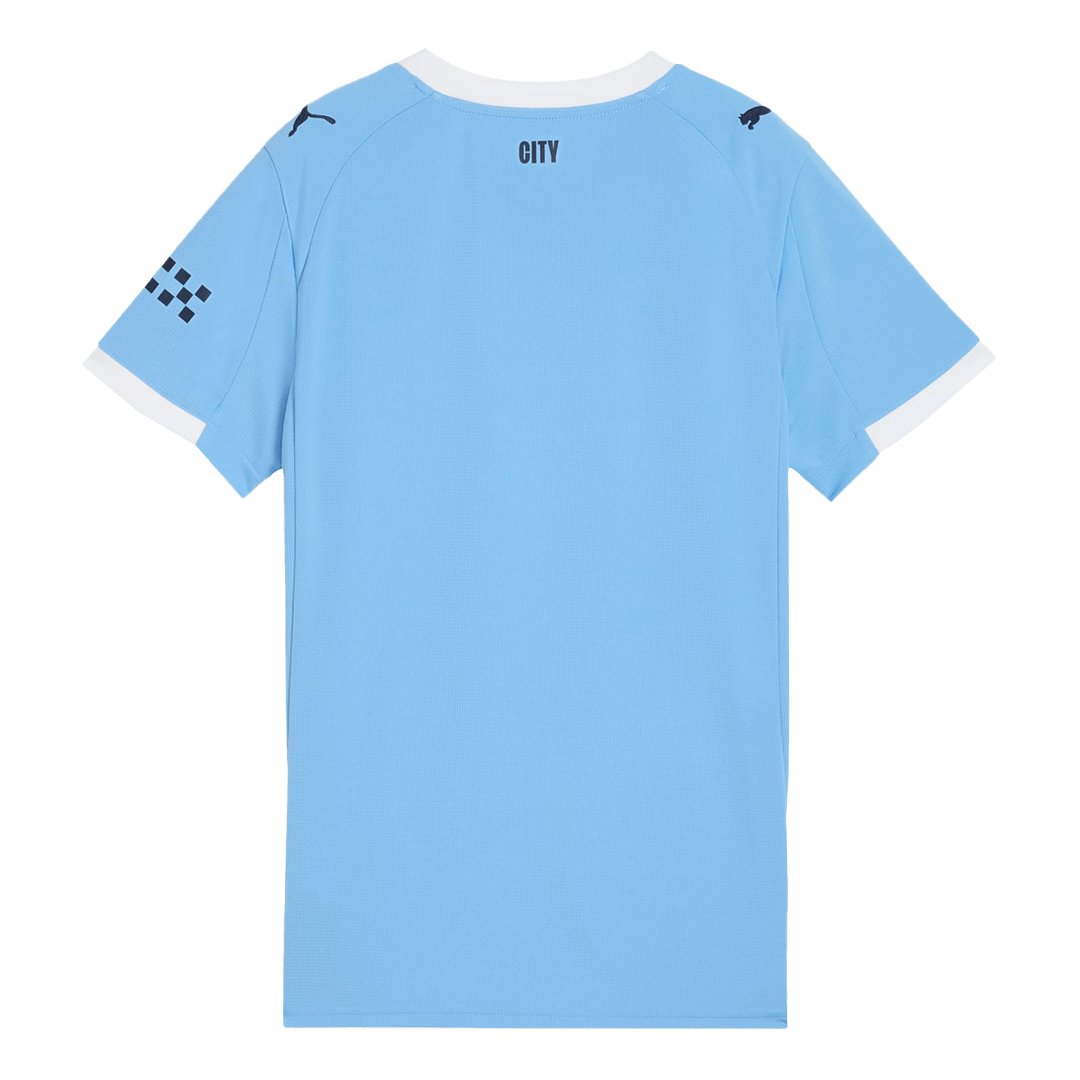 Camiseta de fútbol local del Manchester City para mujer 2025/26, azul